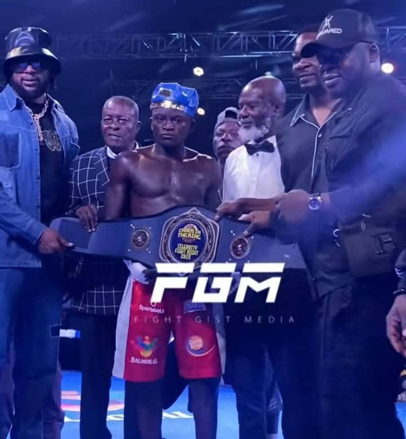 PORTABLE FLOORS SPEED DARLINGTON-IN WILD CELEBRITY BOXING MATCH.